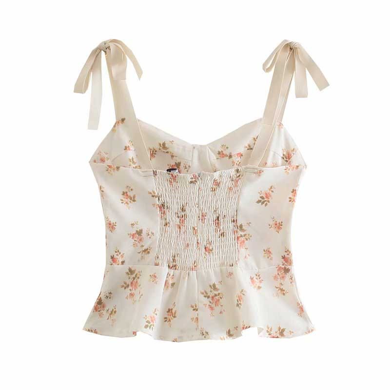 Ladies Fashion Ruffle Hem Camisole Top